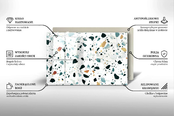 Tűzhelyvédő üveglap Könnyű kőedény