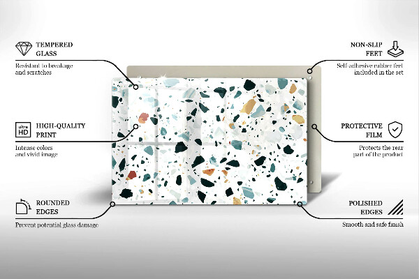 Tűzhelyvédő üveglap Könnyű kőedény