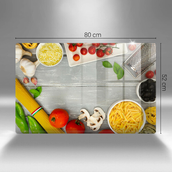 Tűzhelyvédő üveglap Konyhai étel