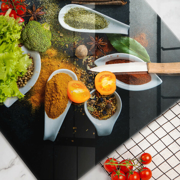 Főzőlap védő üveglap Konyhai fűszerek