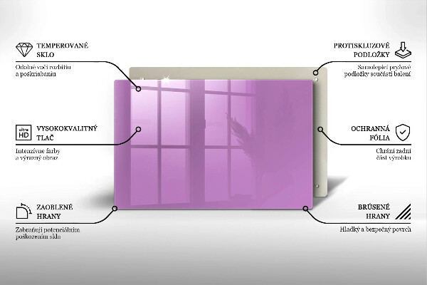 Tűzhelyvédő Lila színű