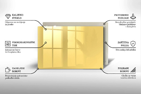 Tűzhelyvédő Sárga