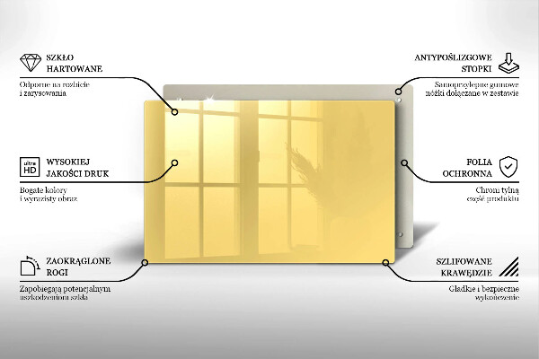 Tűzhelyvédő Sárga
