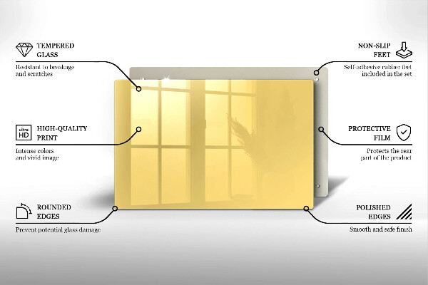 Tűzhelyvédő Sárga