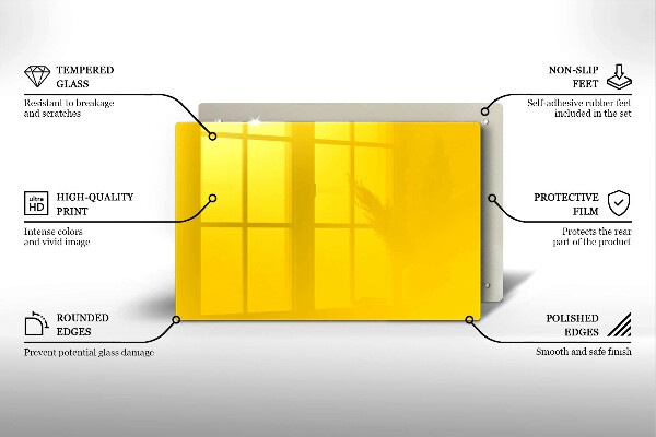 Tűzhelyvédő Sárga