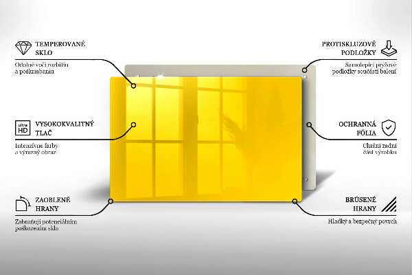 Tűzhelyvédő Sárga