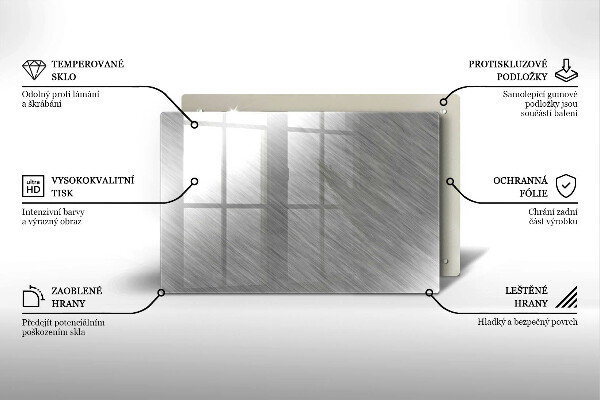 Főzőlap védő üveglap Fém textúra háttér