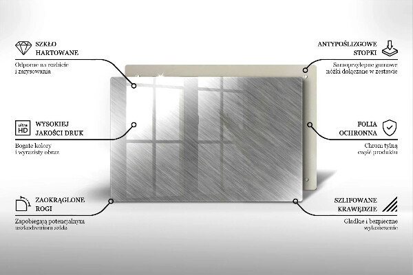 Főzőlap védő üveglap Fém textúra háttér