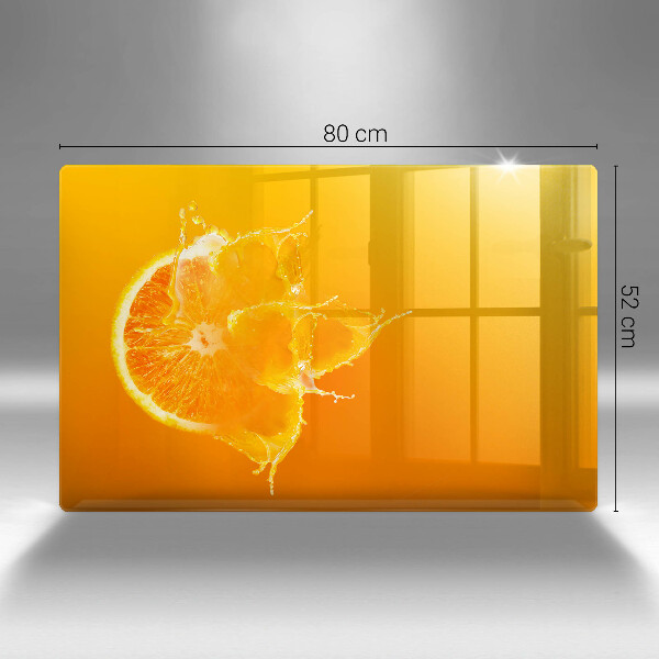 Főzőlap védő üveglap Lédús narancssárga gyümölcs