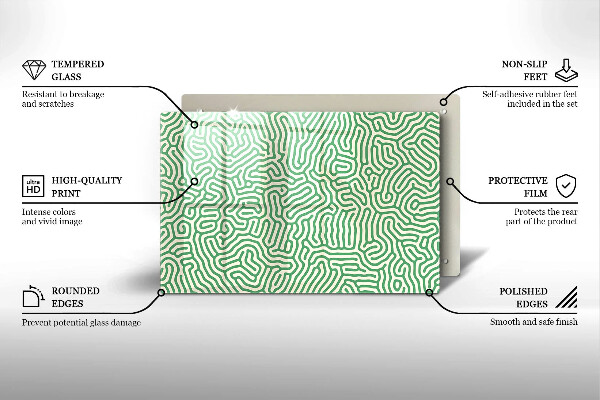 Tűzhelyvédő üveglap Absztrakt vonalak