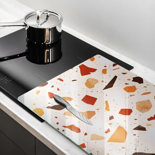 Tűzhelyvédő üveglap Dekoratív kőedény