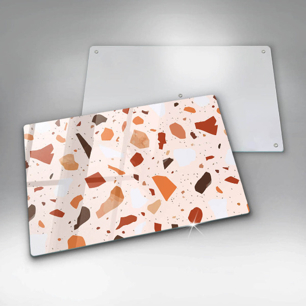 Tűzhelyvédő üveglap Dekoratív kőedény