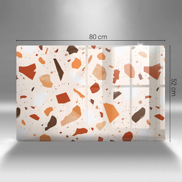 Tűzhelyvédő üveglap Dekoratív kőedény