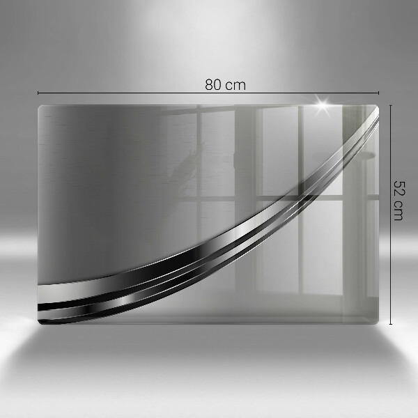 Főzőlap védő üveglap Fém absztrakció