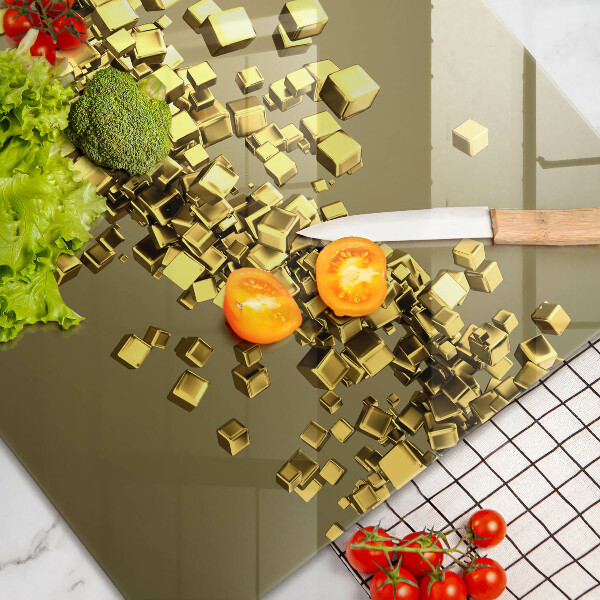 Tűzhelyvédő üveglap Absztrakt 3D geometria