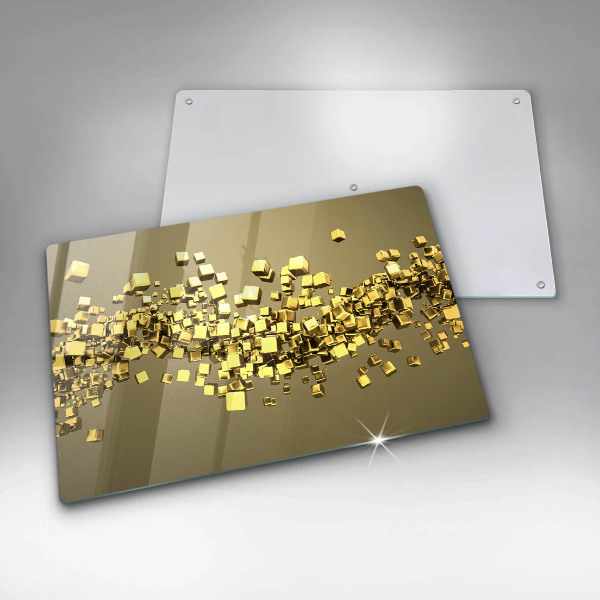 Tűzhelyvédő üveglap Absztrakt 3D geometria