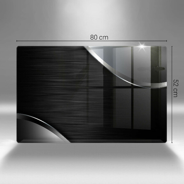 Tűzhelyvédő üveglap Fém absztrakció