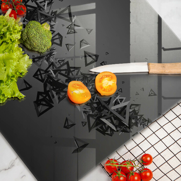 Főzőlap védő üveglap Absztrakt 3D-s formák