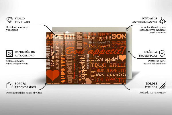 Főzőlap védő üveglap Bon appetit