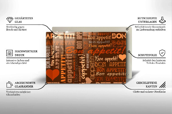 Főzőlap védő üveglap Bon appetit