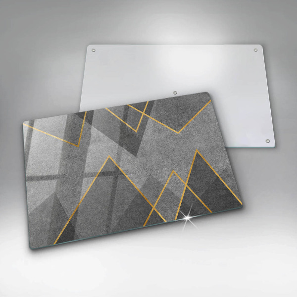 Tűzhelyvédő üveglap Éles formák