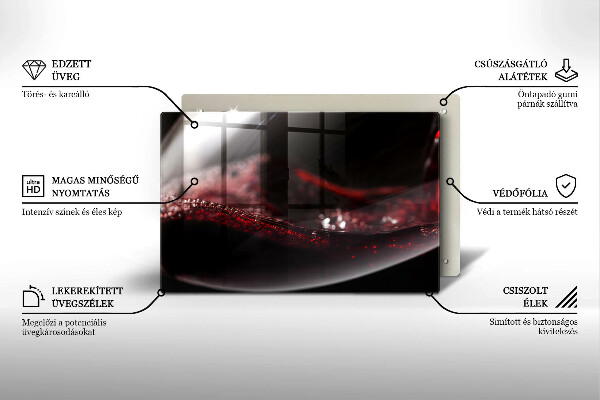 Tűzhelyvédő Vörösbor egy pohárban