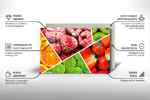 Tűzhelyvédő Színes gyümölcsök