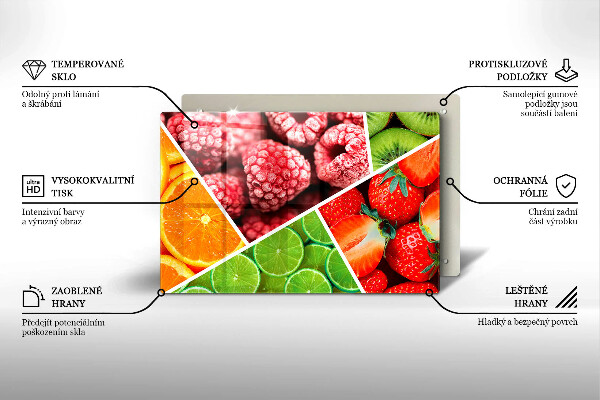 Tűzhelyvédő Színes gyümölcsök