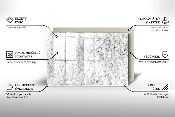 Tűzhelyvédő Só kristályok