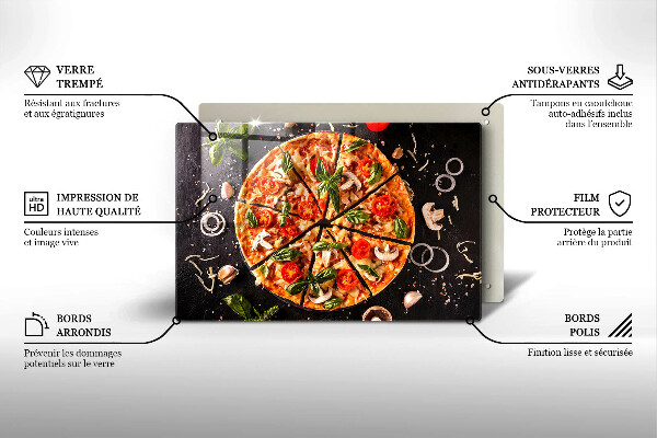 Tűzhelyvédő Pizza gombával