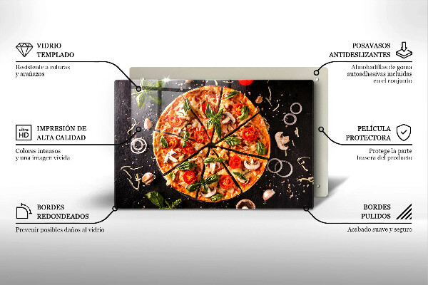 Tűzhelyvédő Pizza gombával