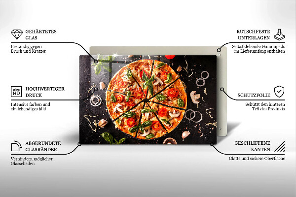 Tűzhelyvédő Pizza gombával