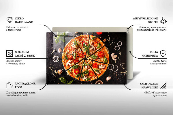 Tűzhelyvédő Pizza gombával