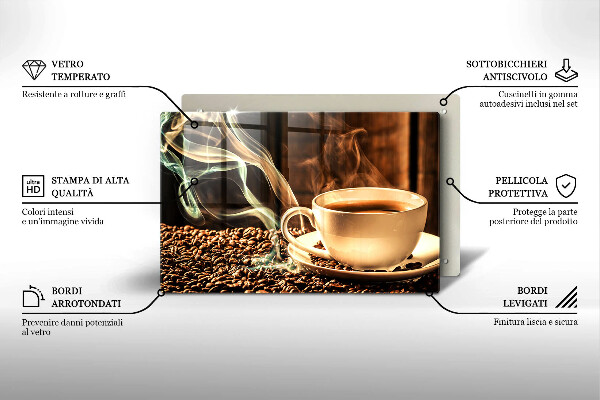 Tűzhelyvédő Csésze és kávébab