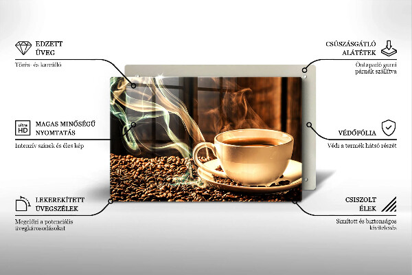 Tűzhelyvédő Csésze és kávébab