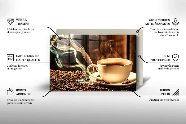 Tűzhelyvédő Csésze és kávébab