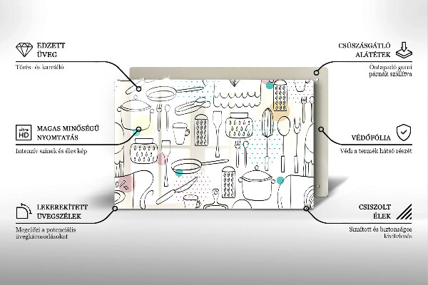 Tűzhelyvédő Konyhai kiegészítők
