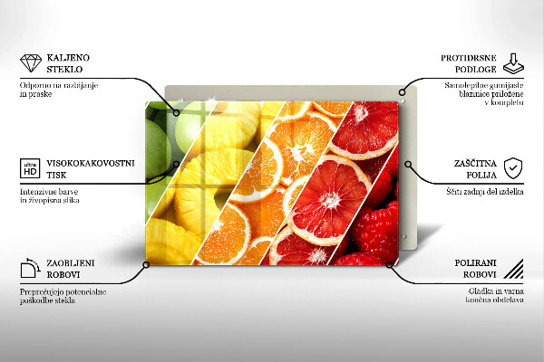 Tűzhelyvédő Színes gyümölcsök