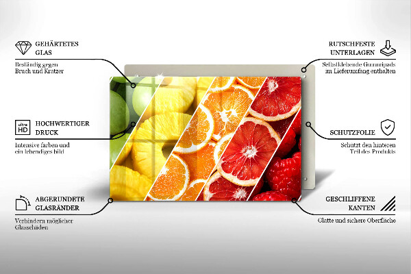 Tűzhelyvédő Színes gyümölcsök