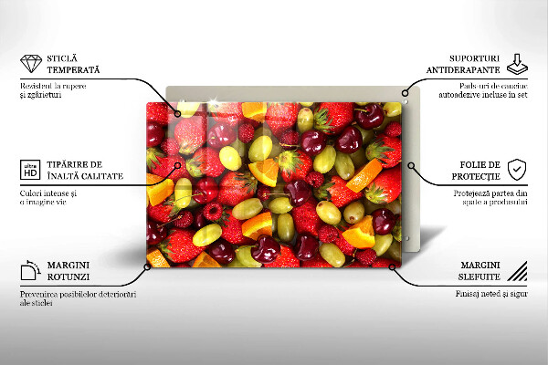 Tűzhelyvédő Nyári gyümölcsök