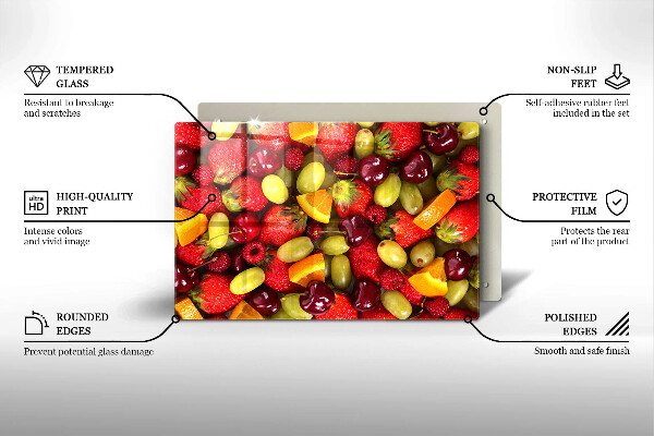 Tűzhelyvédő Nyári gyümölcsök