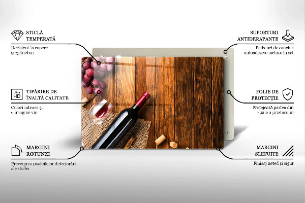 Tűzhelyvédő Egy üveg vörösbor