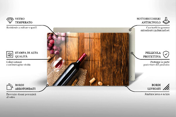 Tűzhelyvédő Egy üveg vörösbor