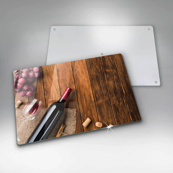 Tűzhelyvédő Egy üveg vörösbor