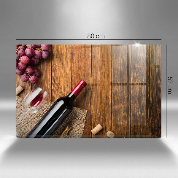 Tűzhelyvédő Egy üveg vörösbor