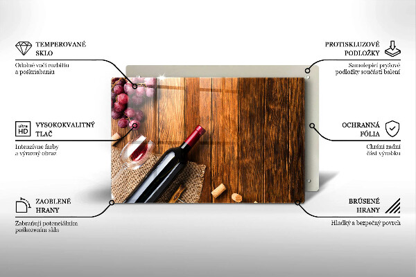 Tűzhelyvédő Egy üveg vörösbor