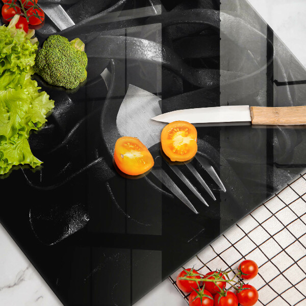 Tűzhelyvédő Fekete Tagliatelle tészta