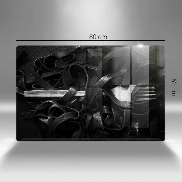 Tűzhelyvédő Fekete Tagliatelle tészta