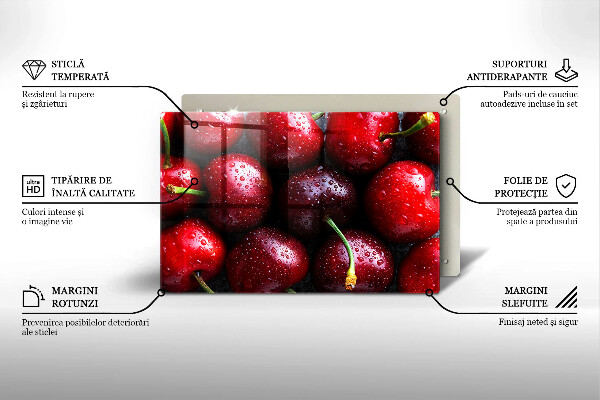 Tűzhelyvédő Közeli kép a cseresznye