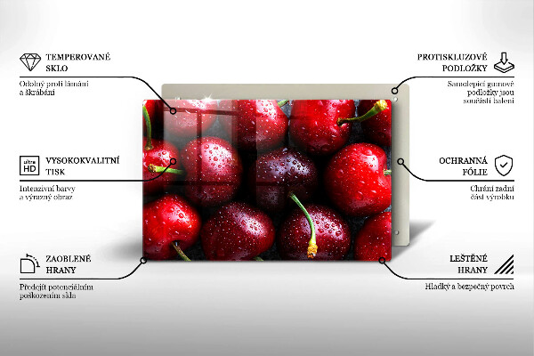 Tűzhelyvédő Közeli kép a cseresznye
